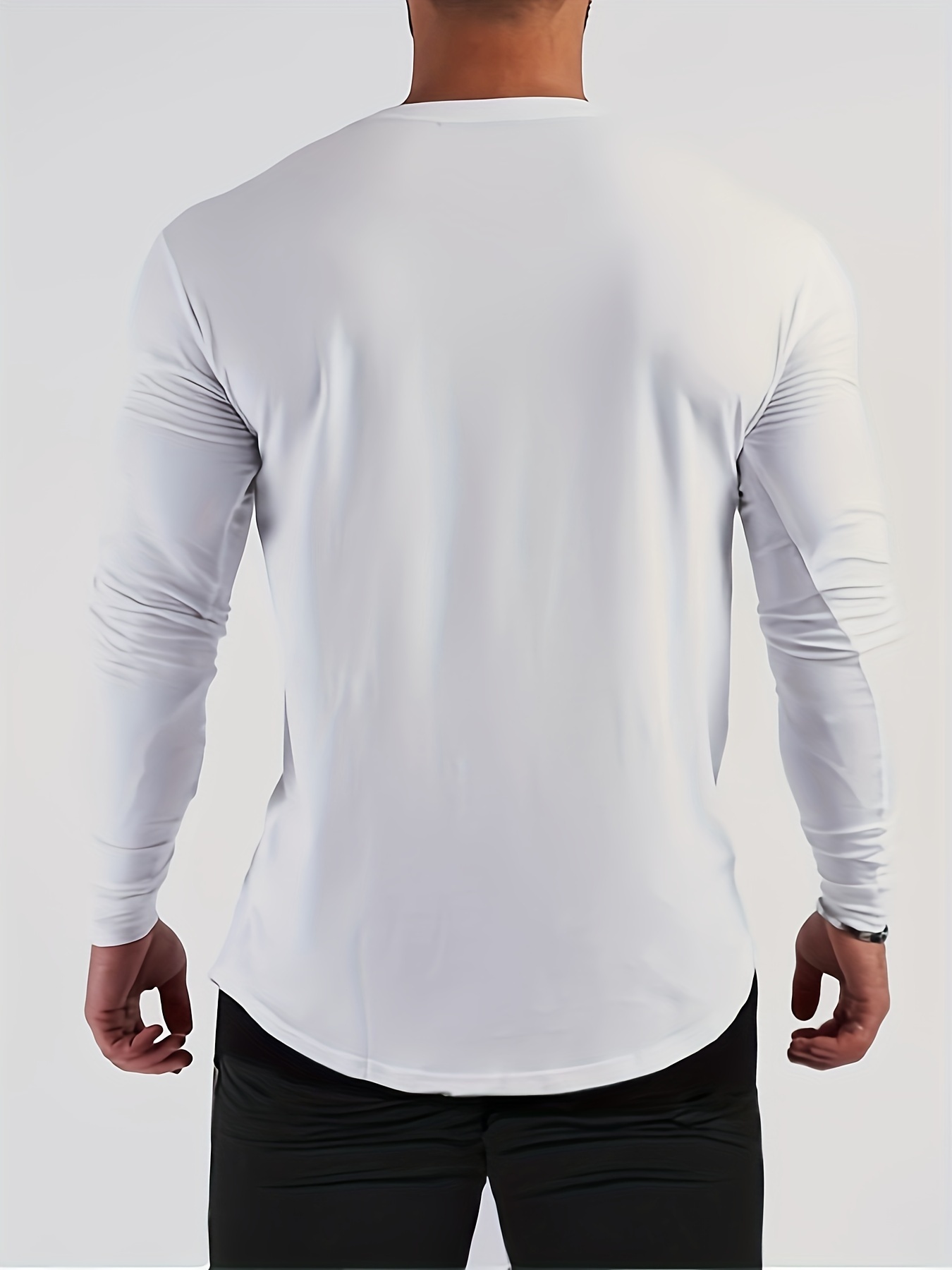 mens autumn and winter thickened warm skin friendly soft sweater skinny long sleeve warm undershirts tops details 1